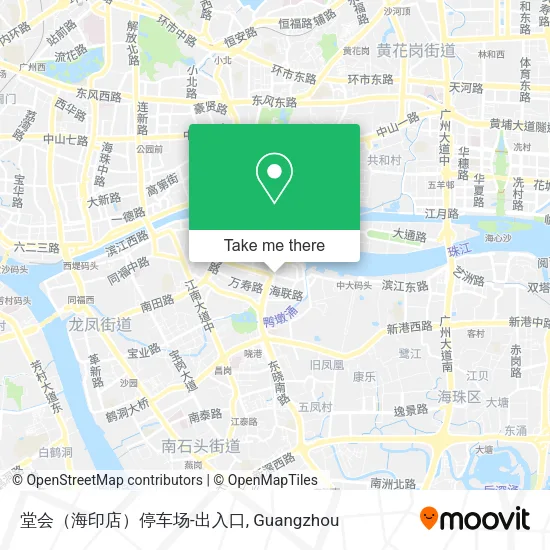 堂会（海印店）停车场-出入口 map