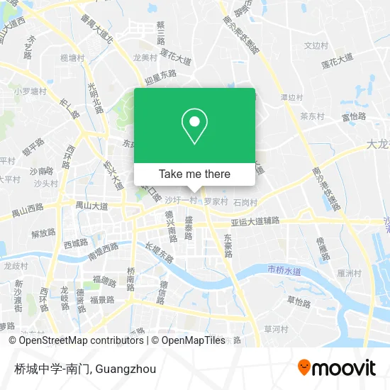 桥城中学-南门 map
