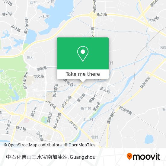 中石化佛山三水宝南加油站 map