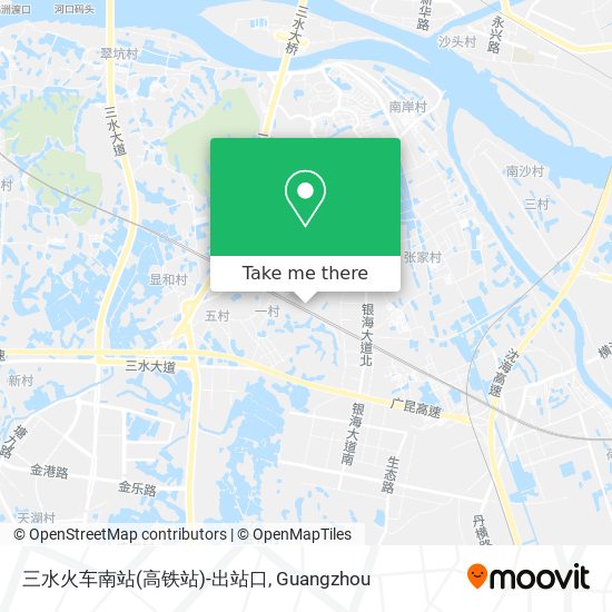 三水火车南站(高铁站)-出站口 map
