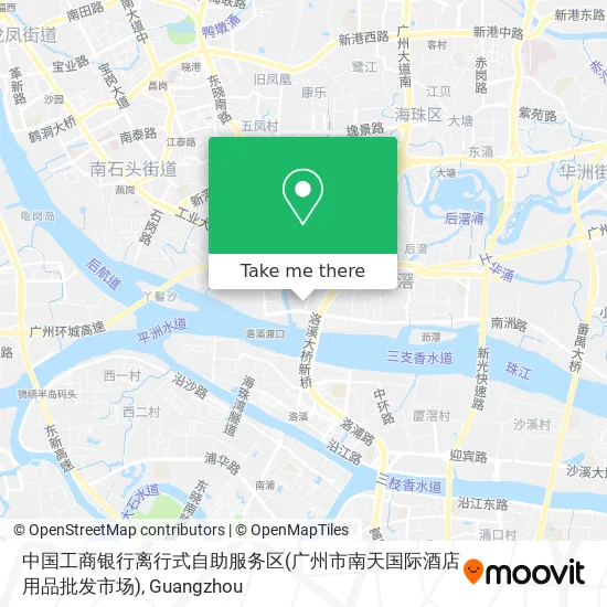 中国工商银行离行式自助服务区(广州市南天国际酒店用品批发市场) map