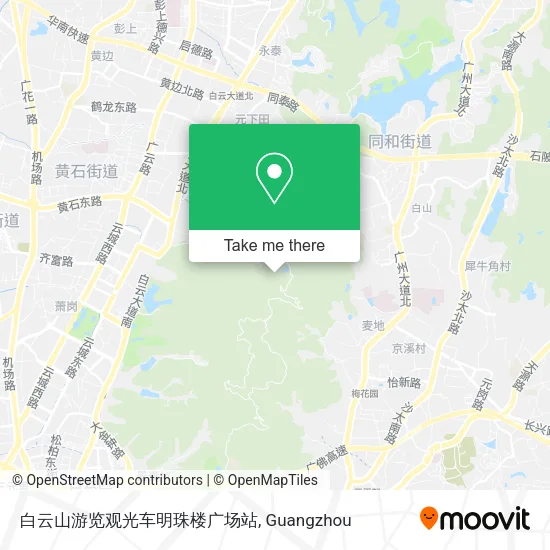 白云山游览观光车明珠楼广场站 map