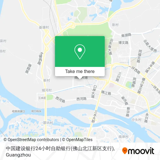 中国建设银行24小时自助银行(佛山北江新区支行) map