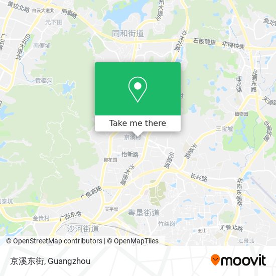 京溪东街 map