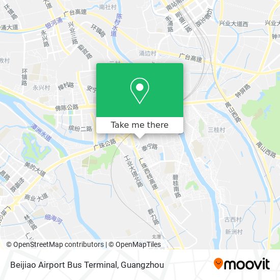 Beijiao Airport Bus Terminal map