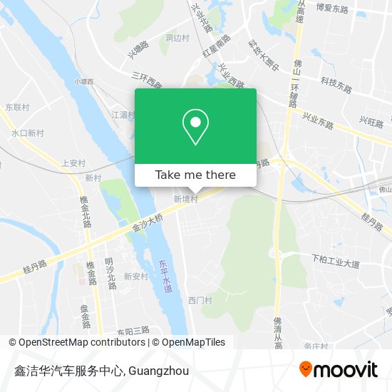 鑫洁华汽车服务中心 map
