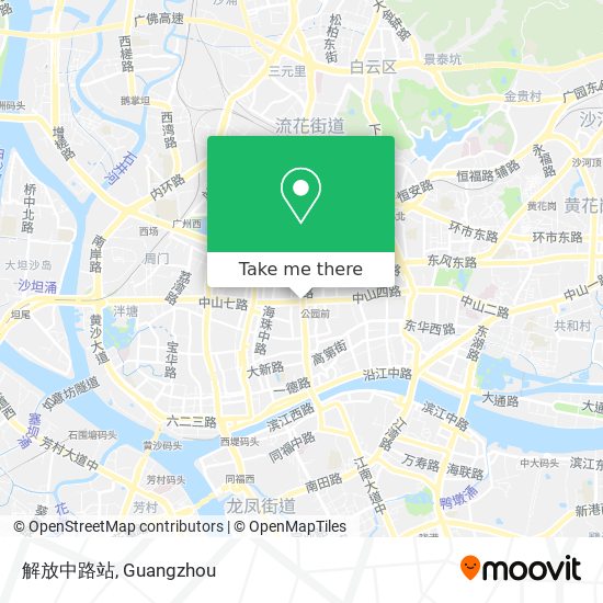 解放中路站 map