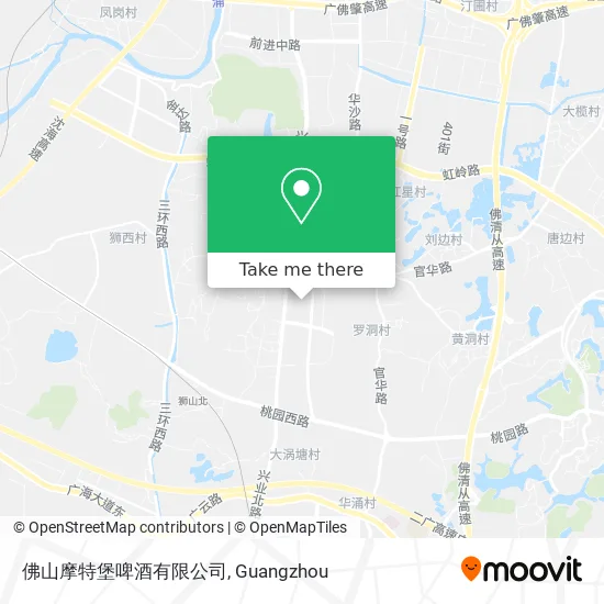 佛山摩特堡啤酒有限公司 map