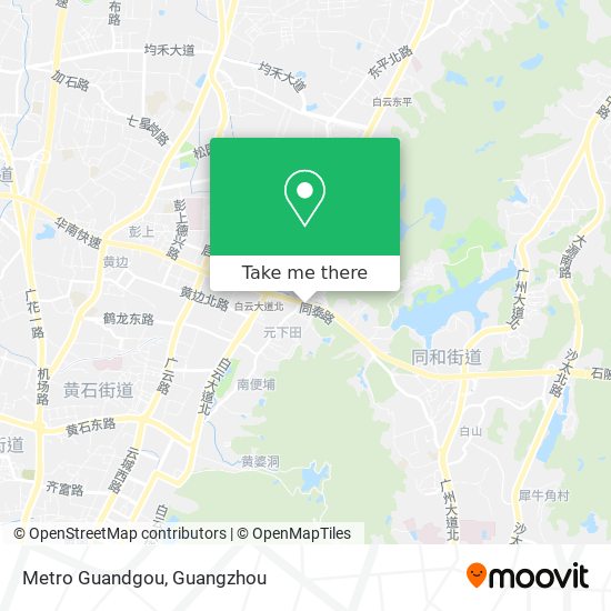 Metro Guandgou map