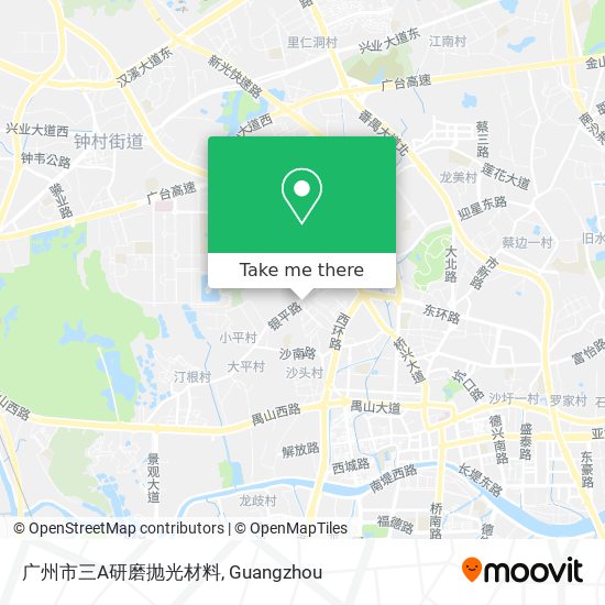 广州市三A研磨抛光材料 map