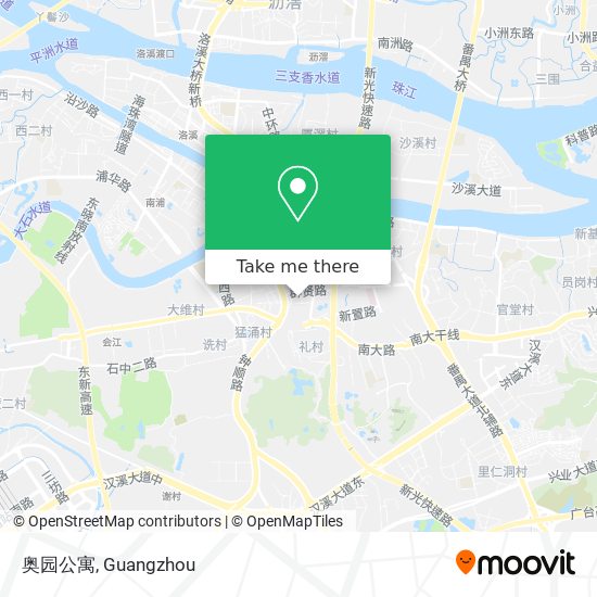奥园公寓 map