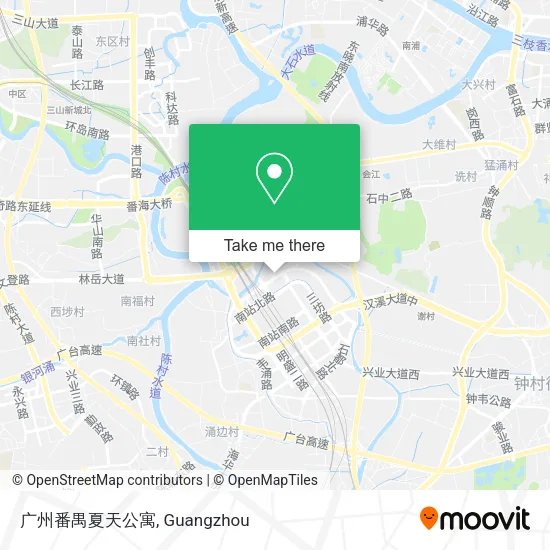 广州番禺夏天公寓 map