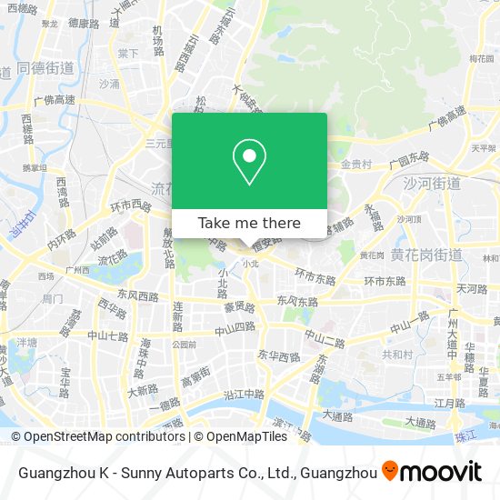 Guangzhou K - Sunny Autoparts Co., Ltd. map