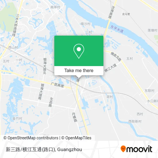 新三路/横江互通(路口) map