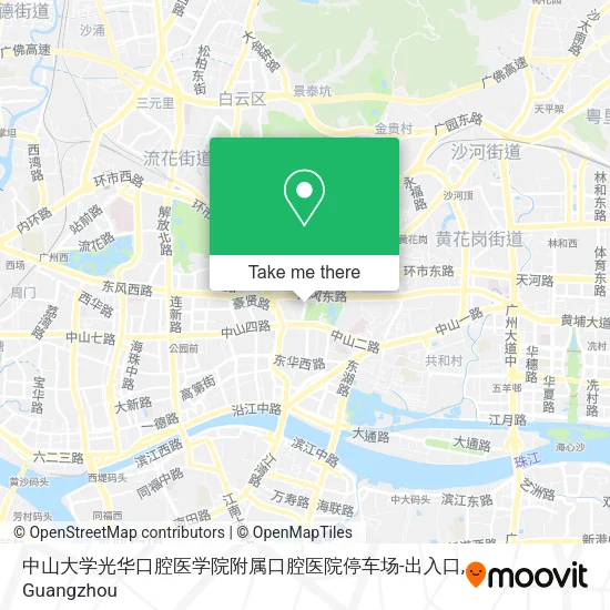 中山大学光华口腔医学院附属口腔医院停车场-出入口 map