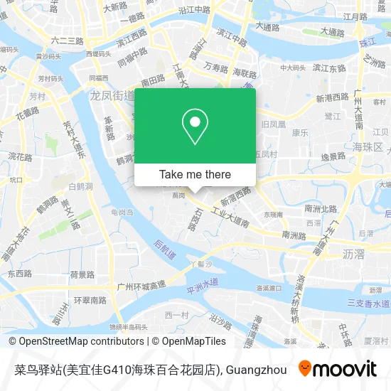 菜鸟驿站(美宜佳G410海珠百合花园店) map