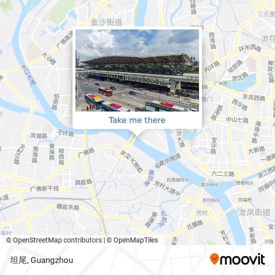 坦尾 map