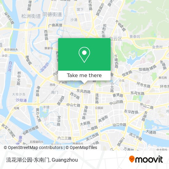 流花湖公园-东南门 map