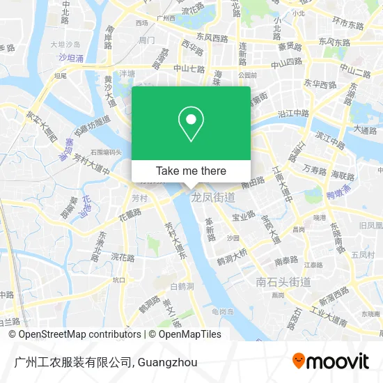 广州工农服装有限公司 map