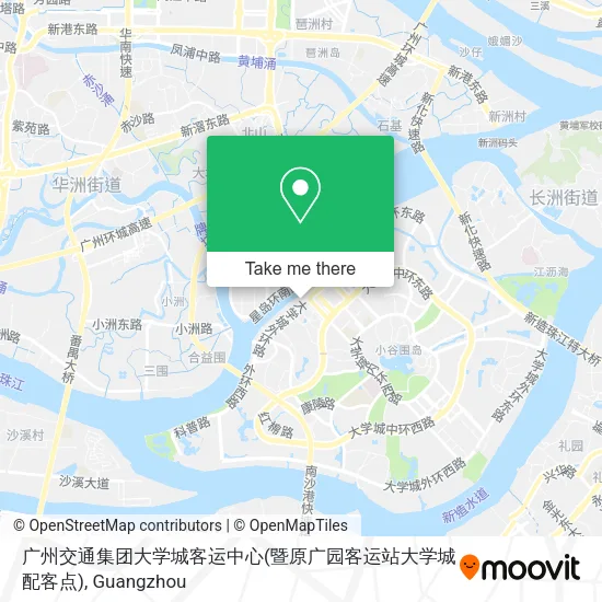 广州交通集团大学城客运中心(暨原广园客运站大学城配客点) map