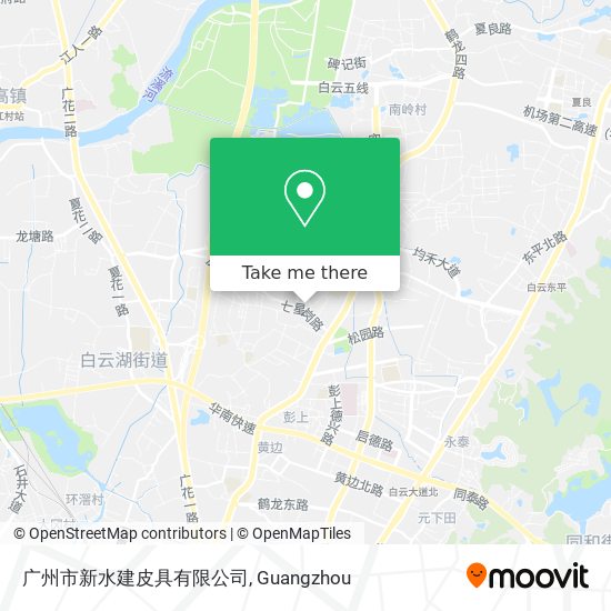 广州市新水建皮具有限公司 map