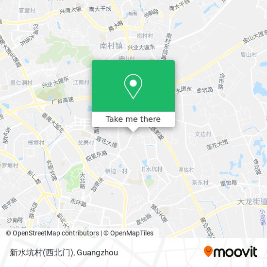 新水坑村(西北门) map
