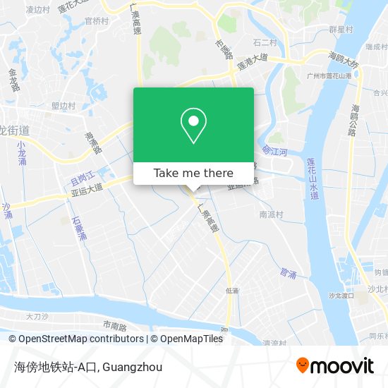 海傍地铁站-A口 map