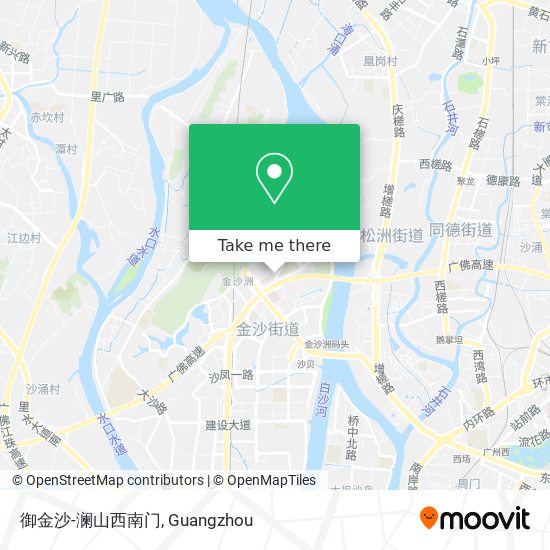 御金沙-澜山西南门 map