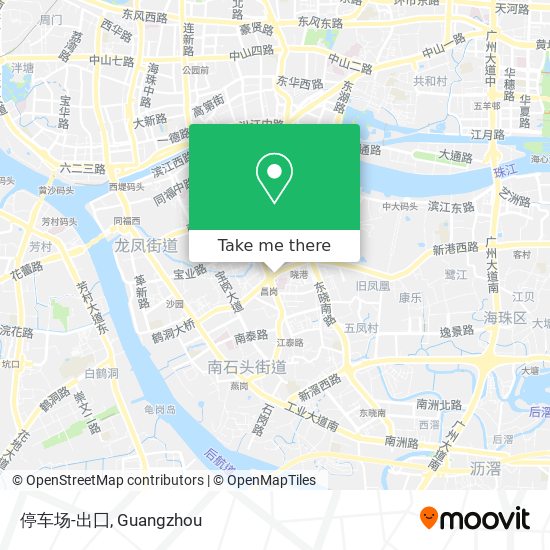 停车场-出囗 map