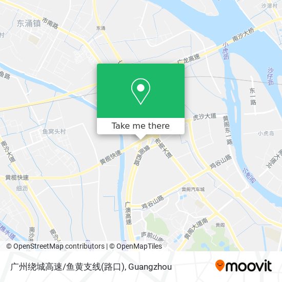 广州绕城高速/鱼黄支线(路口) map