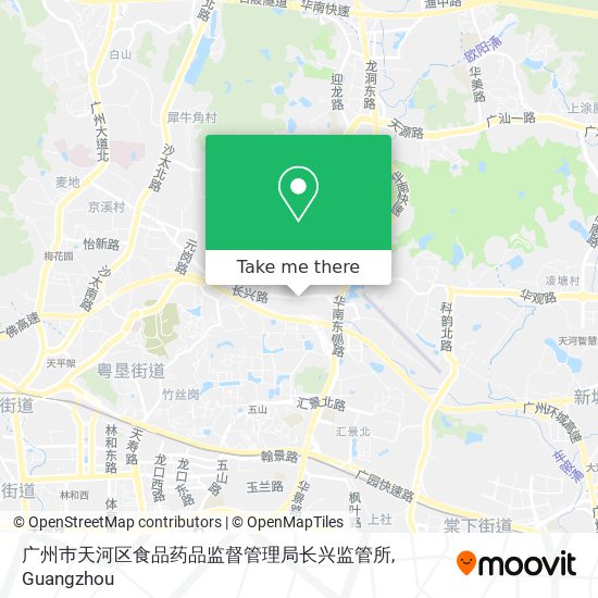 广州巿天河区食品药品监督管理局长兴监管所 map