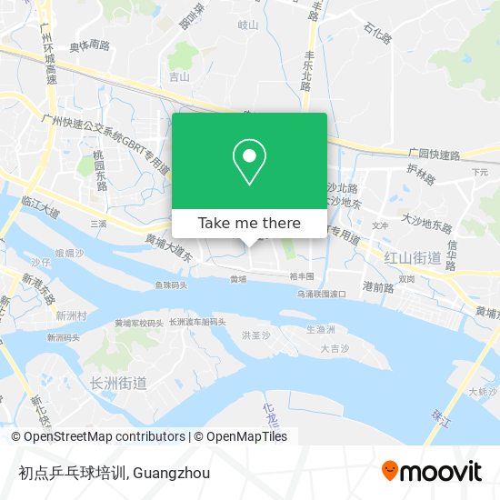 初点乒乓球培训 map