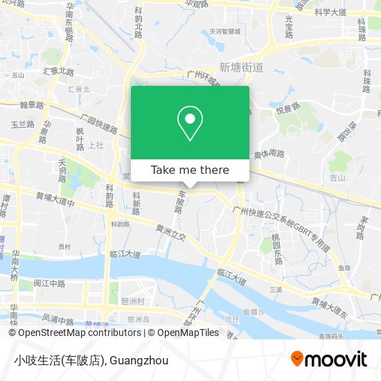 小吱生活(车陂店) map