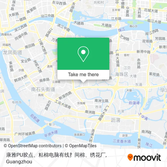 康雅PU胶点、粘棉电脑有线扌间棉、绣花厂 map