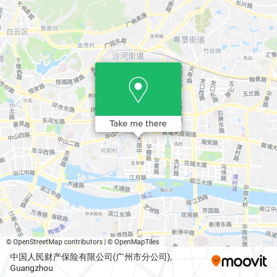 中国人民财产保险有限公司(广州市分公司) map