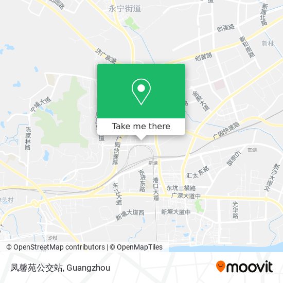 凤馨苑公交站 map