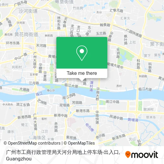 广州市工商行政管理局天河分局地上停车场-出入口 map