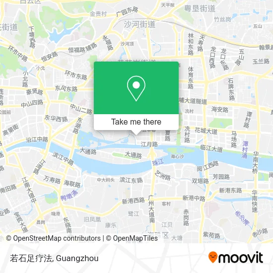 若石足疗法 map