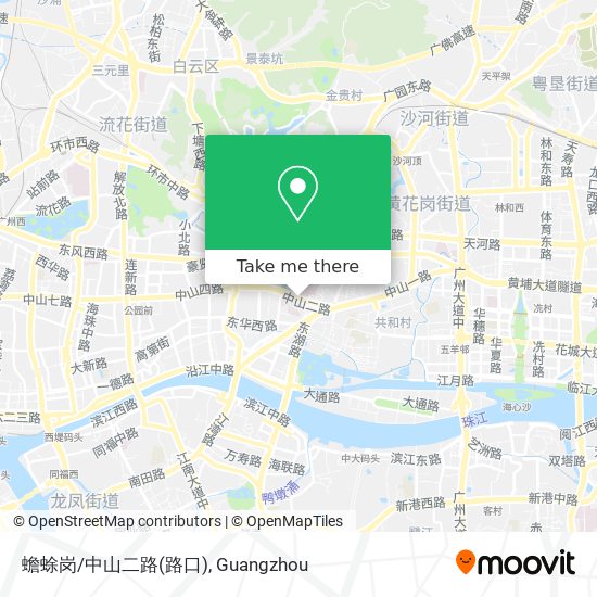 蟾蜍岗/中山二路(路口) map