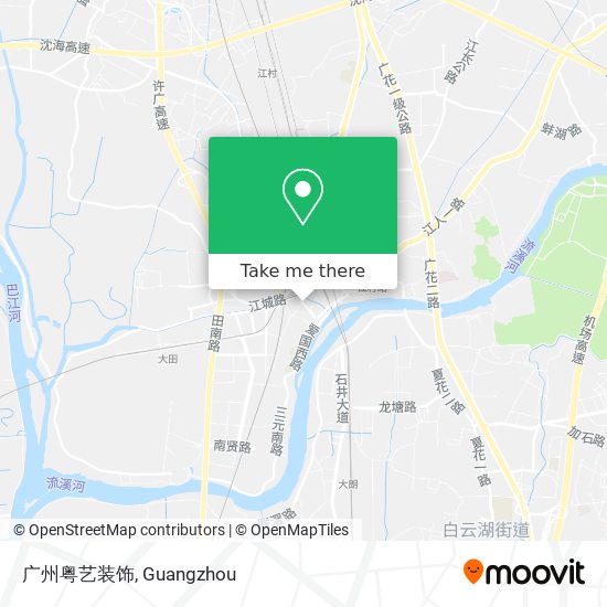 广州粤艺装饰 map