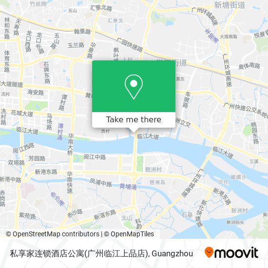 私享家连锁酒店公寓(广州临江上品店) map