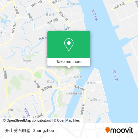 开山劈石雕塑 map