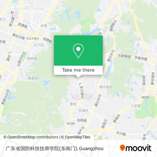 广东省国防科技技师学院(东南门) map