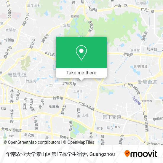 华南农业大学泰山区第17栋学生宿舍 map