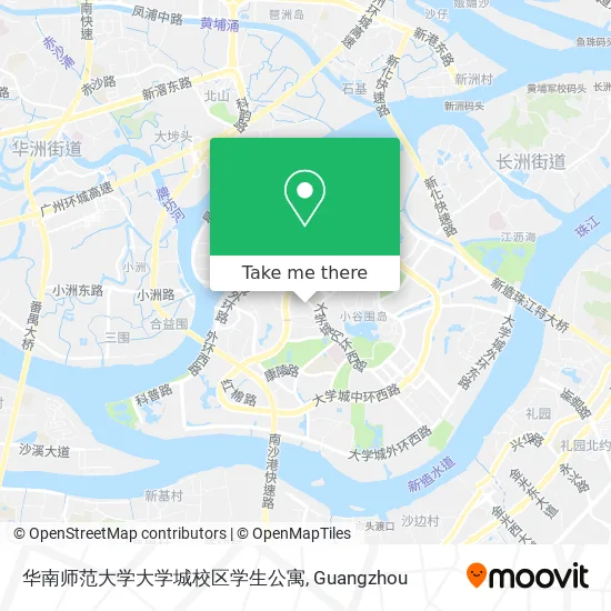 华南师范大学大学城校区学生公寓 map