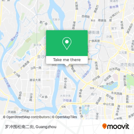罗冲围松南二街 map