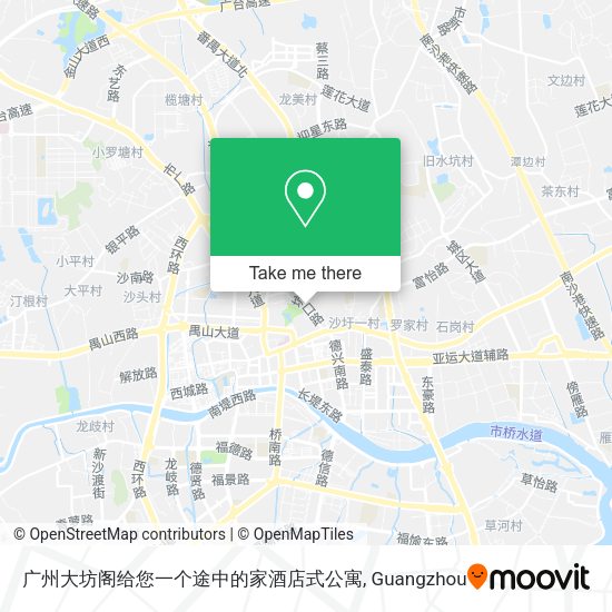 广州大坊阁给您一个途中的家酒店式公寓 map