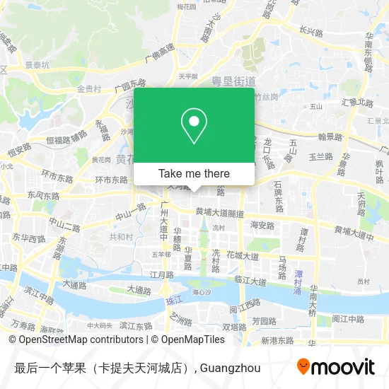 最后一个苹果（卡提夫天河城店） map