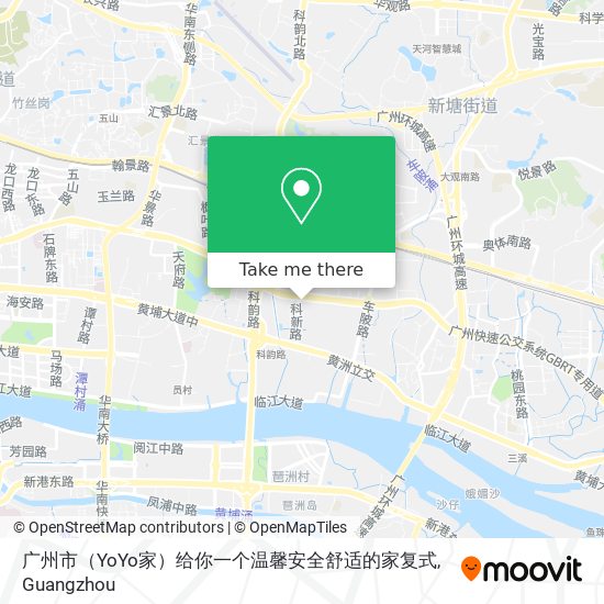 广州市（YoYo家）给你一个温馨安全舒适的家复式 map