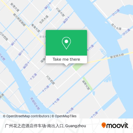 广州花之恋酒店停车场-南出入口 map